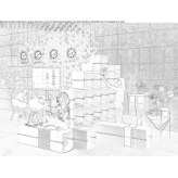 Open modular office shelves Fircrest