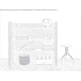 Fabric office shelves Stepove