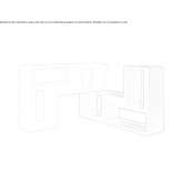 Modular polyethylene shelf Siofok
