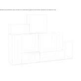 Open modular record rack Duffield