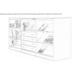Modular office shelves made of aluminum and wood Tepelene