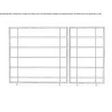 Wall shelf in aluminum and wood Unnau