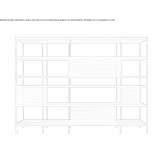 Open, free-standing office shelves Copiague