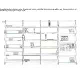 Modular steel office shelves Tihany