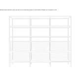 Open, free-standing, open office shelves Copiague