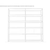 Open modular sectional shelf Copiague