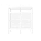 Open shelf made of wooden veneer Copiague