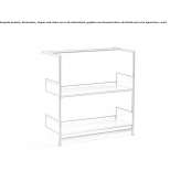 Wall shelf made of powder-coated steel Lobodno