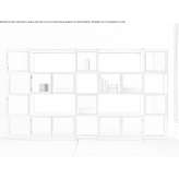 Free-standing office shelves made of glass and metal Horning