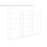 Open sectional metal shelf Huenxe