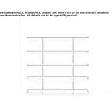 Open office shelving in extruded aluminum Rodalben