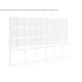 Free-standing office shelves made of wooden veneer Krumegg