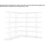 Open office shelving in extruded aluminum Rodalben
