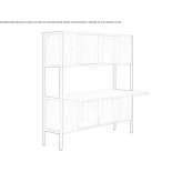 Freestanding wooden office shelves Olcea