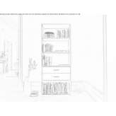 Modular metal office shelves Tesanjka