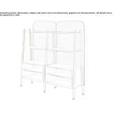 Designed wooden office shelves Lurano