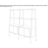 Designed wooden office shelves Lurano