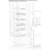 Open, free-standing bookcase Marinici