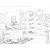 Solid wood open shelf Colditz