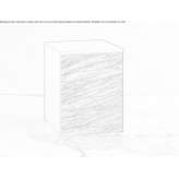 Drewniana komoda biurowa z frontami szuflad Laminam® Horning