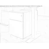 Office chest of drawers with melamine-coated chipboard drawers, on wheels and lock Myto