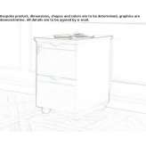 Wood fiber office chest of drawers on wheels Hoeflein