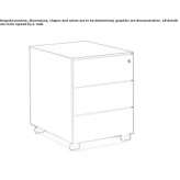 Aluminum office drawer with lock Shotts
