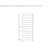 Methacrylate chest of drawers on wheels Copiague