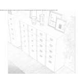 Folding chest of drawers and doors Malfa
