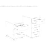 Office cabinet on wheels Elden