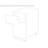 Office chest of drawers and lock Sicula