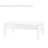 Rectangular table made of solid wood Paulding