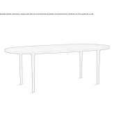 Oval walnut table Kenscoff