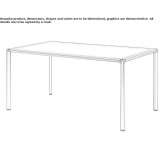 Rectangular crystal table Illies