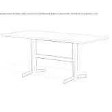 Rectangular table made of wooden veneer Chiesd