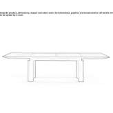 Rectangular conference table with cable management system Studenok