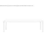 Rectangular table Hartop