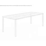 Rectangular oak table Hartop