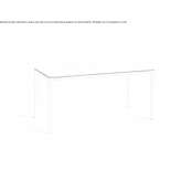 Rectangular table Acconia