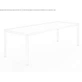 Rectangular brass table Hartop