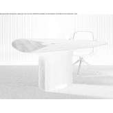 Triangular wooden conference table with cable management system Capua