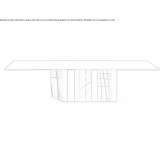 Rectangular crystal dining table Mildmay