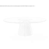Round ash table Ubata
