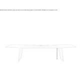 Rectangular conference table with cable management system Tecumseh