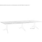 Wooden veneer conference table with electrical sockets Mableton