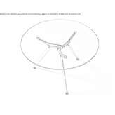 Round glass conference table Brassall