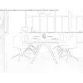 Rectangular conference table Brassall