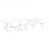 Fiberglass meeting table/meeting table for public areas Demirtas