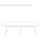 Oval table made of wooden veneer Panka