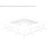 Modułowy kwadratowy stół konferencyjny Gedling